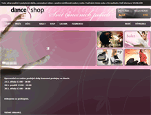 Tablet Screenshot of dance-shop.cz